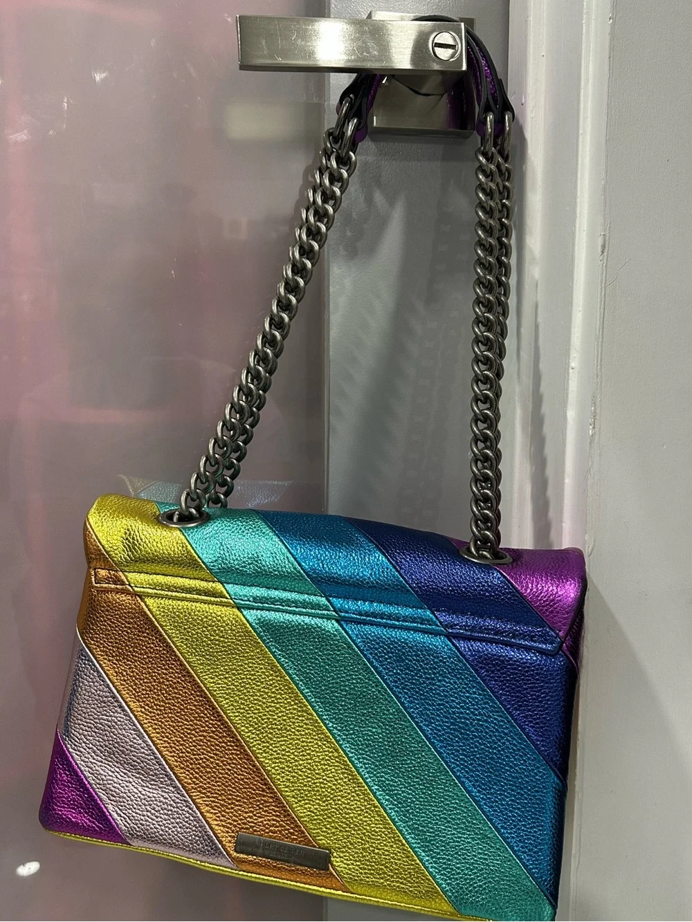 Kurt Geiger Rainbow Metallic Crossbody/Shoulder Bag - Picture 5 of 10